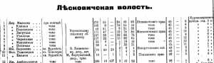 Амбросовичи, деревня данные из документа 1905 года
